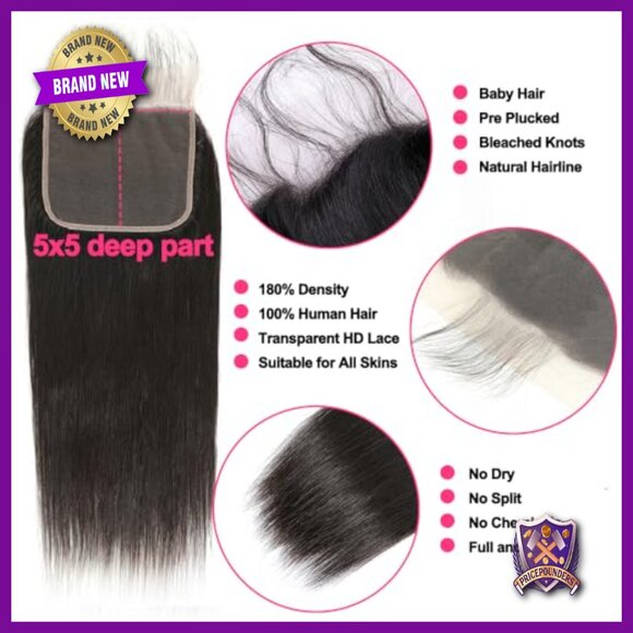 Brazilian Human Hair Extensions 12A Grade Straight 100% Virgin Hair